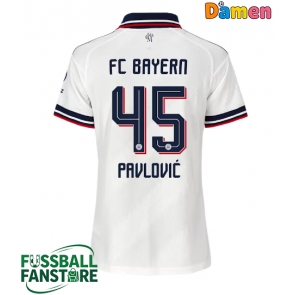 Bayern Munich Aleksandar Pavlovic #45 Replik Auswärtstrikot Damen 2026-27 Kurzarm
